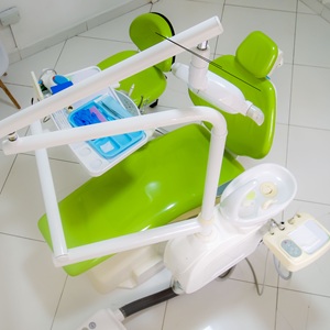 Dentist treating a patient